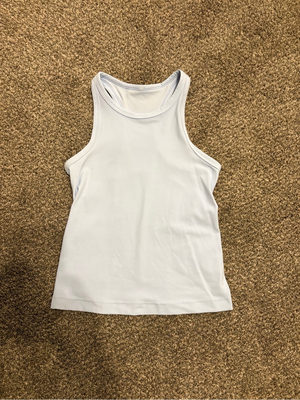 Lululemon Light blue tank with Icon Logo no pads